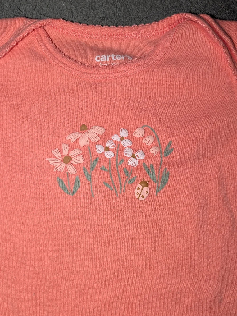 Carter's Baby Girls Short Sleeve Floral One-Piece Bodysuits Set